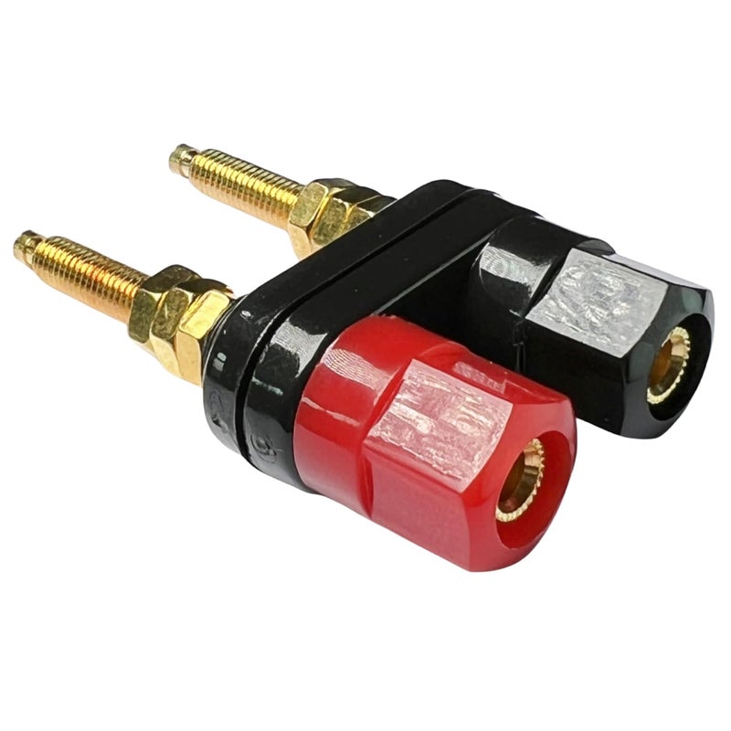 CESS Dual Binding Post Terminal - Amplifier/Speaker/Power Cable Connector - Banana Jack Socket - Length 2.3" (2 Pack) - Image 4